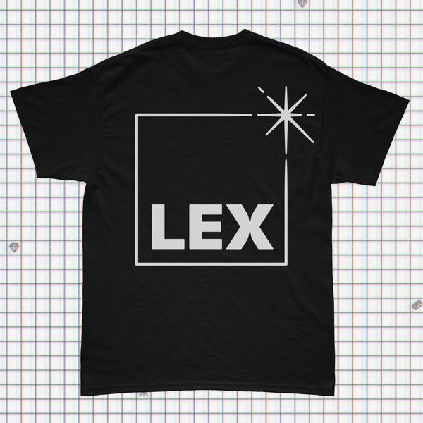 LEX-XX T-shirt + remixes DL - Black X-Large – Lex Records
