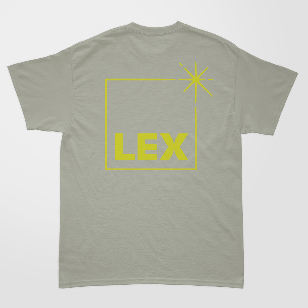 Lex T-Shirt Lichen with yellow print - XX-Large