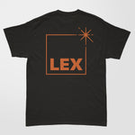 Lex T-Shirt Coal with Orange print - XX-Large