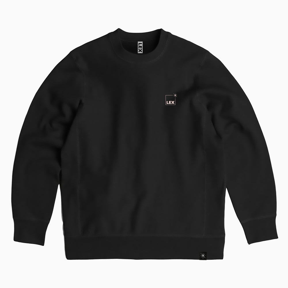 Lex Embroidered Sweatshirt Black Small