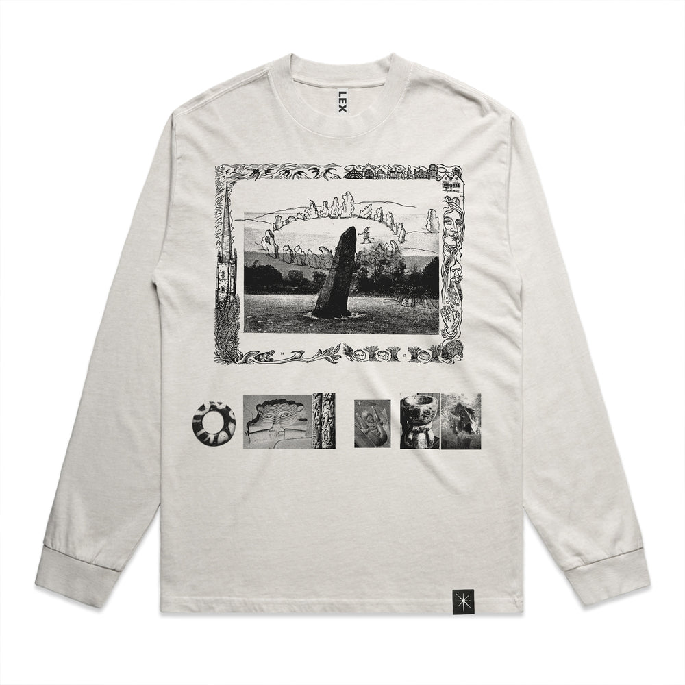Pre-Order: ARCHENFIELD long sleeve t-shirt in limestone - X- Large