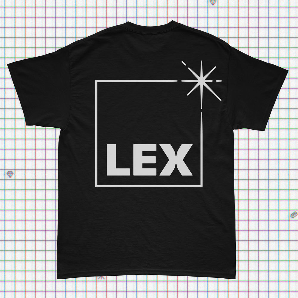 LEX-XX T-shirt + remixes DL - Black Medium