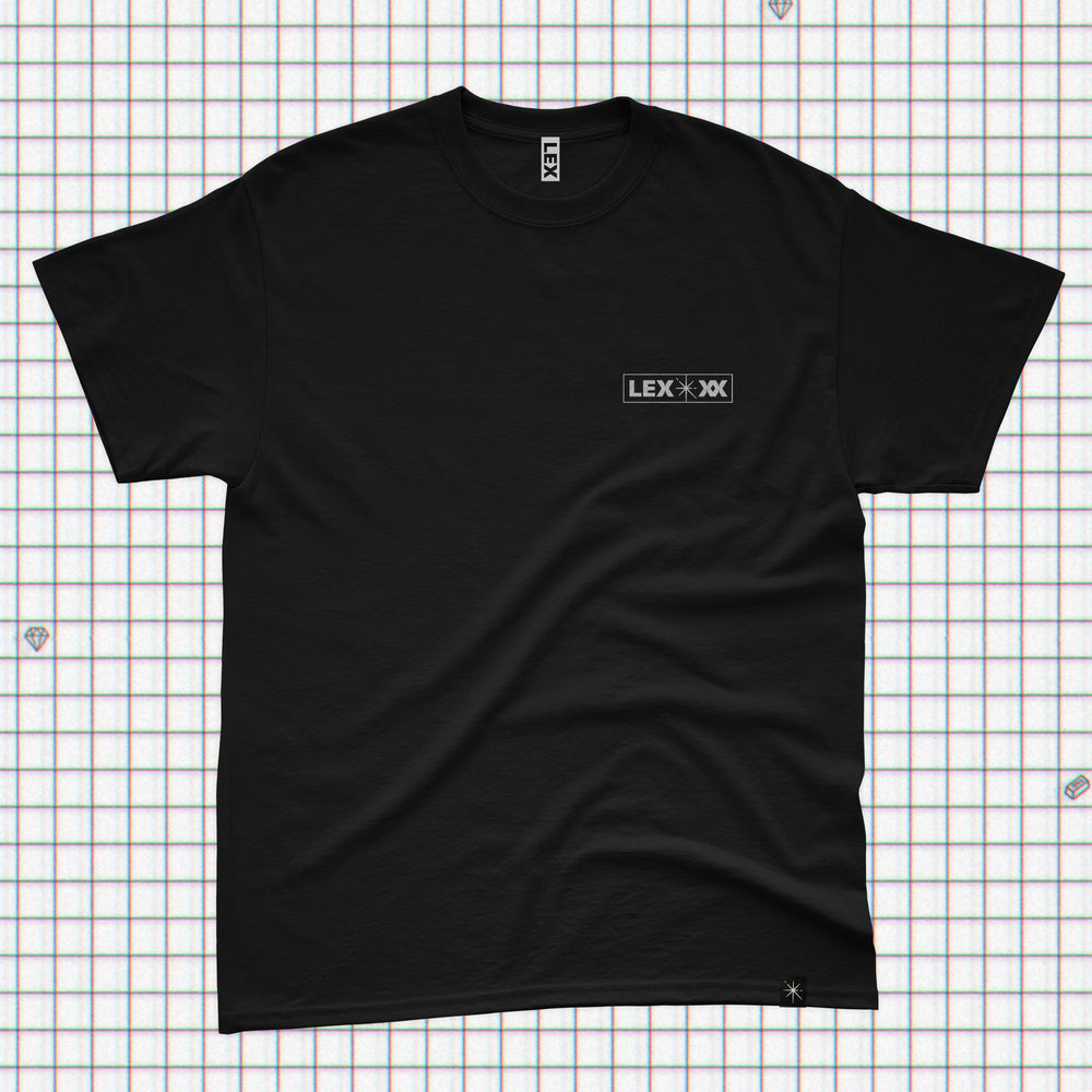 LEX-XX T-shirt + remixes DL - Black- Small