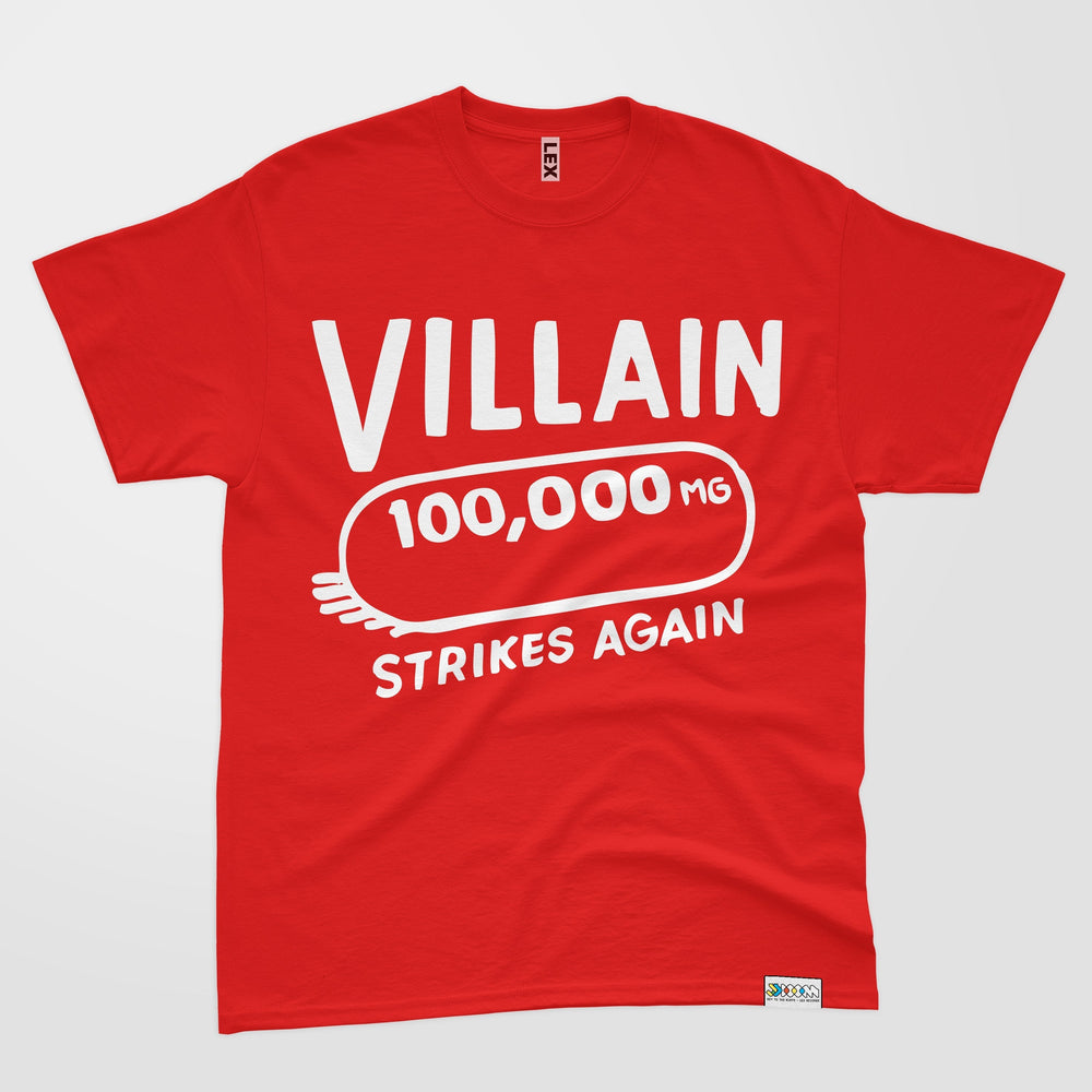 JJ DOOM Villain T-Shirt Red LARGE